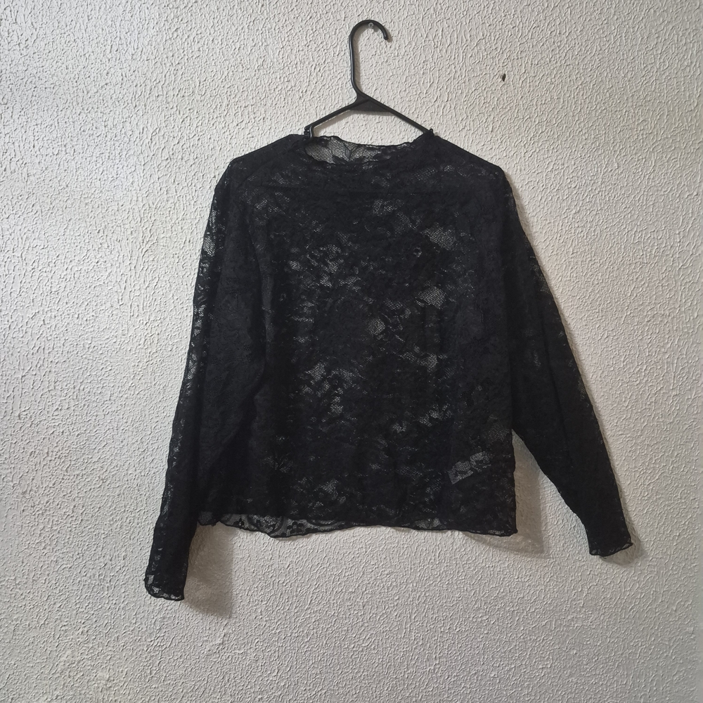 Elegant Black Lace Top